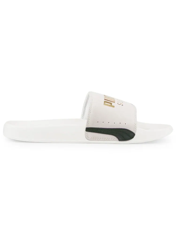 Шлепанцы PUMA Lead Cat 2.0 Suede Classic Slide 'Marshmallow' — изображение 2 из 6, белый