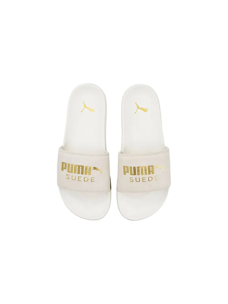 Шлепанцы PUMA Lead Cat 2.0 Suede Classic Slide 'Marshmallow' — изображение 4 из 6, белый