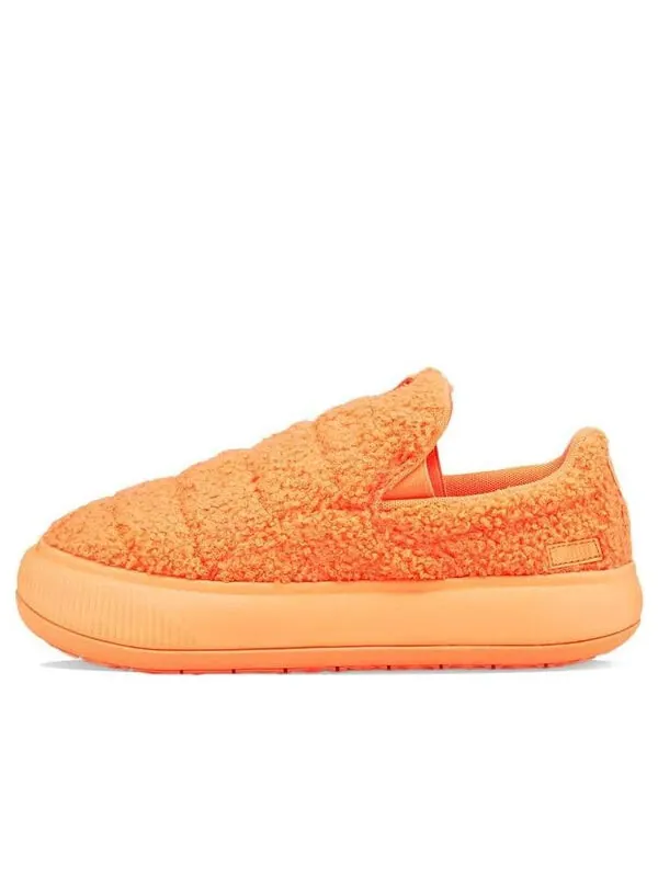 Кроссовки suede mayu slip-on 'teddy - neon citrus' Puma — изображение 1 из 4, оранжевый