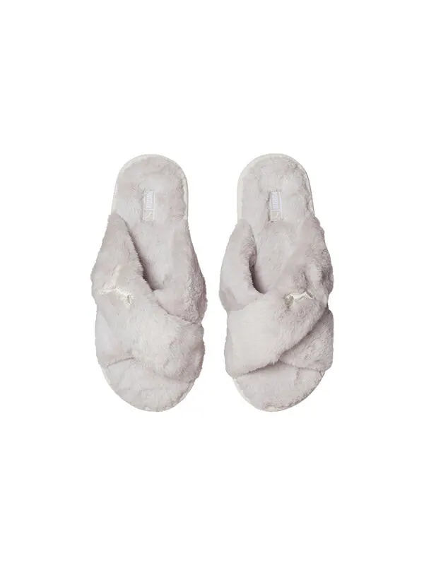 Тапочки fluff x strap slide 'nimbus cloud' Puma — изображение 4 из 4, белый