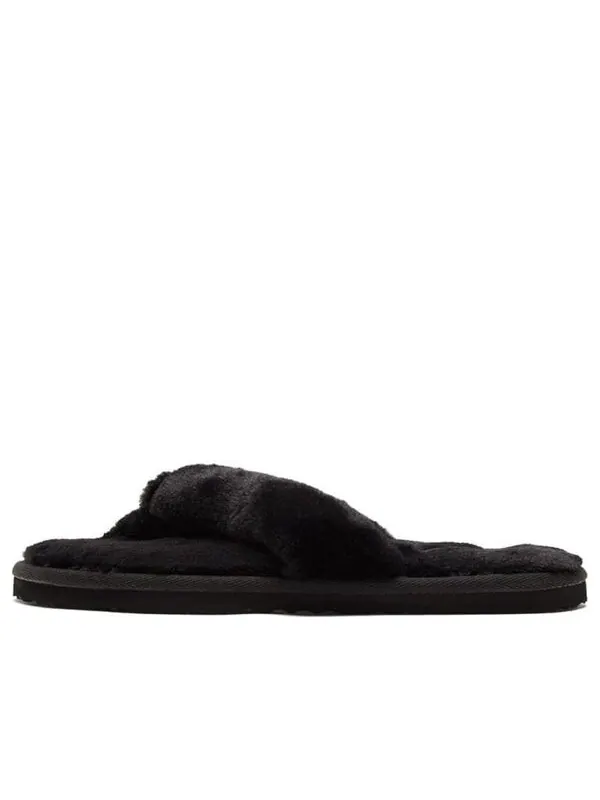 Тапочки fluff flip slide 'black team gold' Puma — изображение 1 из 4, черный