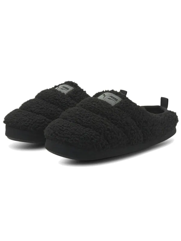 Тапочки scuff sherpa slippers 'black' Puma — изображение 4 из 4, черный