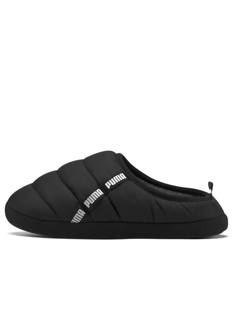 Шлепанцы PUMA Scuff Slippers 'Black White' — изображение 1 из 7, черный