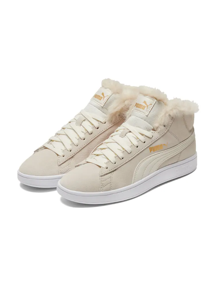 Кеды (WMNS) PUMA Smash V2 Mid-Top Sneakers Beige/White — изображение 2 из 2, бежевый