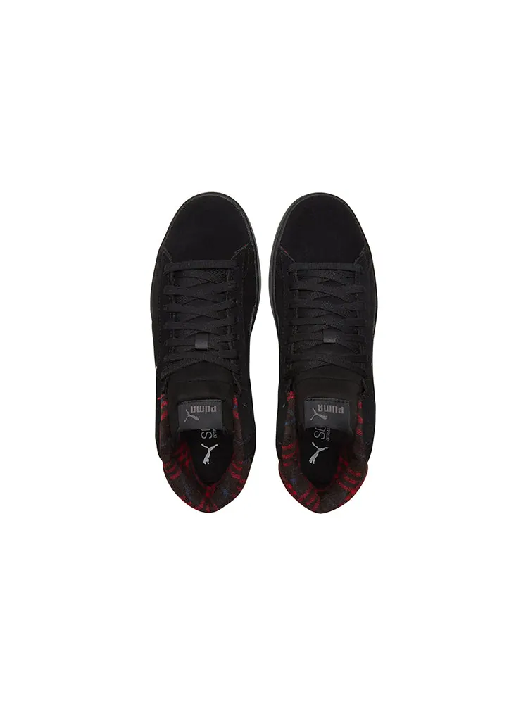 Кеды PUMA Smash v2 Mid WTR 'Plaid - Black' — изображение 3 из 5, черный