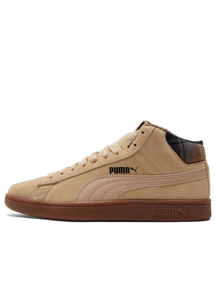 Кеды PUMA Smash v2 Mid WTR 'Plaid - Pebble' — изображение 1 из 4, хаки