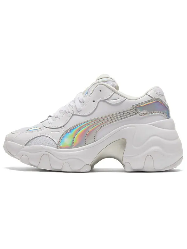 Кроссовки pulsar wedge 'iridescent - white silver' Puma — изображение 2 из 4, белый/серебристый