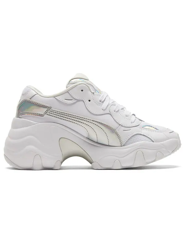 Кроссовки pulsar wedge 'iridescent - white silver' Puma — изображение 3 из 4, белый/серебристый