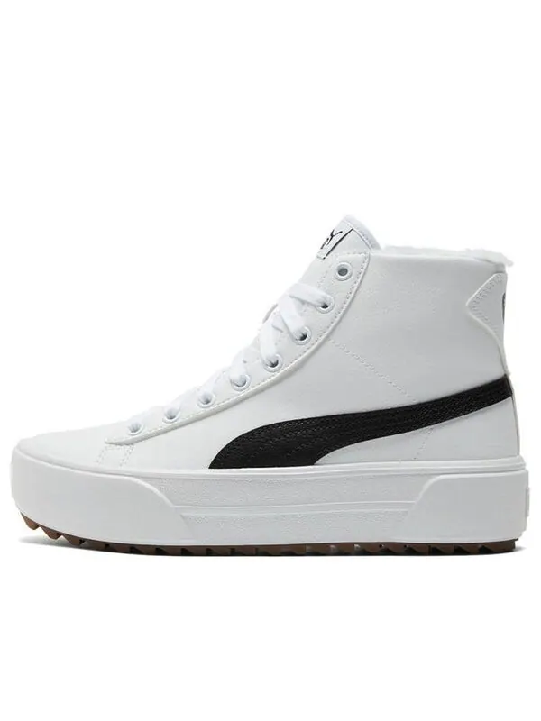 Кроссовки kaia mid 'fur - white black' Puma — изображение 1 из 4, белый