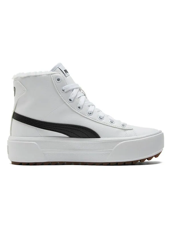 Кроссовки kaia mid 'fur - white black' Puma — изображение 2 из 4, белый