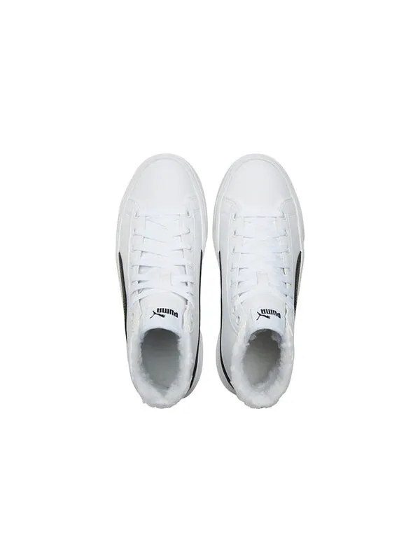 Кроссовки kaia mid 'fur - white black' Puma — изображение 3 из 4, белый