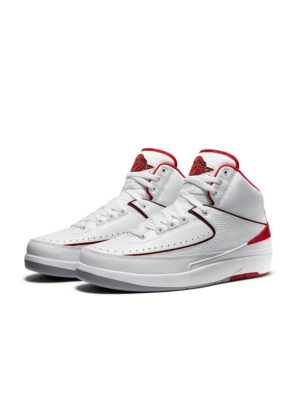 Кроссовки 2 ретро Air Jordan — изображение 3 из 4, белый/черный-красный