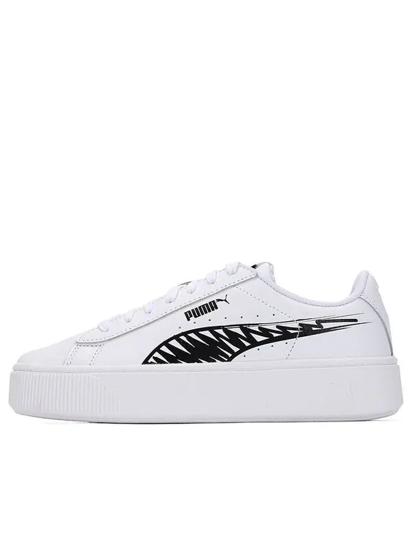 Кроссовки vikky stacked l sketch sneakers white/black Puma — изображение 1 из 4, белый/черный