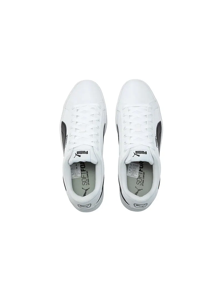 Кеды PUMA Smash Vulc Retro Casual Skateboarding Shoes Unisex White Black Shoe 'White Black' — изображение 4 из 5, черный