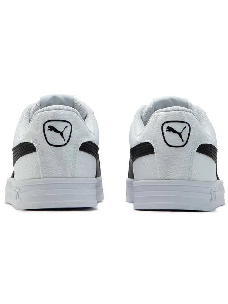 Кеды PUMA Smash Vulc Retro Casual Skateboarding Shoes Unisex White Black Shoe 'White Black' — изображение 5 из 5, черный