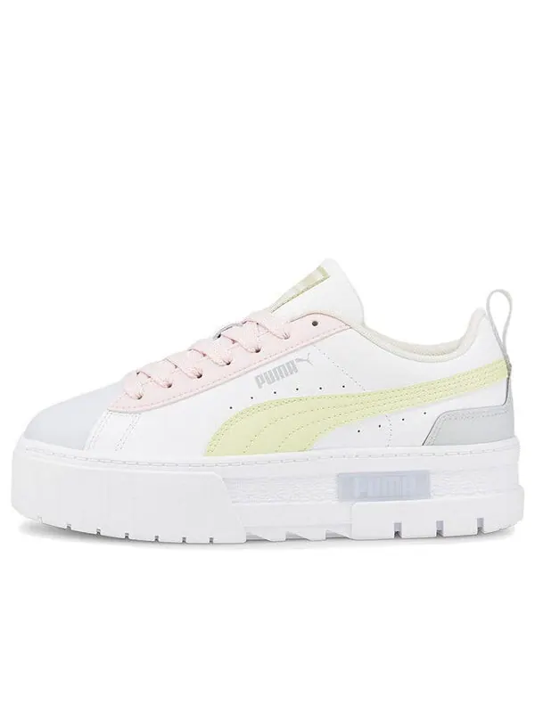 Кроссовки mayze leather 'white arctic ice' Puma — изображение 1 из 4, белый