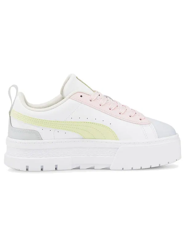 Кроссовки mayze leather 'white arctic ice' Puma — изображение 2 из 4, белый