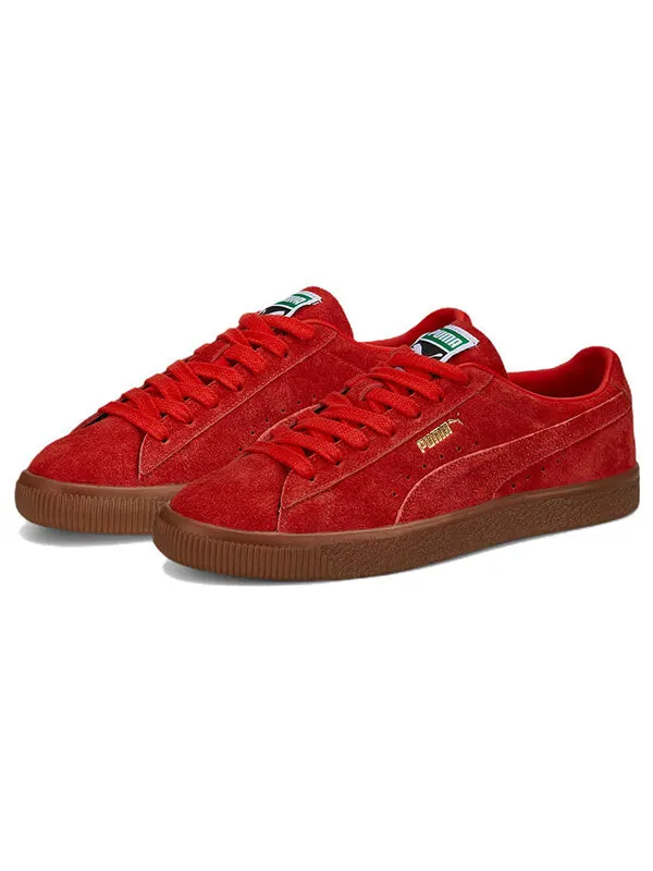 Кроссовки suede vtg 'hairy suede red gum' Puma — изображение 3 из 4, красный//золотистый