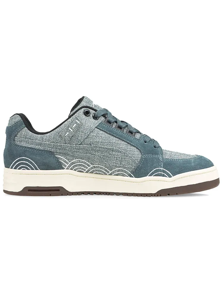 Кеды PUMA Slipstream Lo Sashiko 'Blue White' — изображение 2 из 6, синий