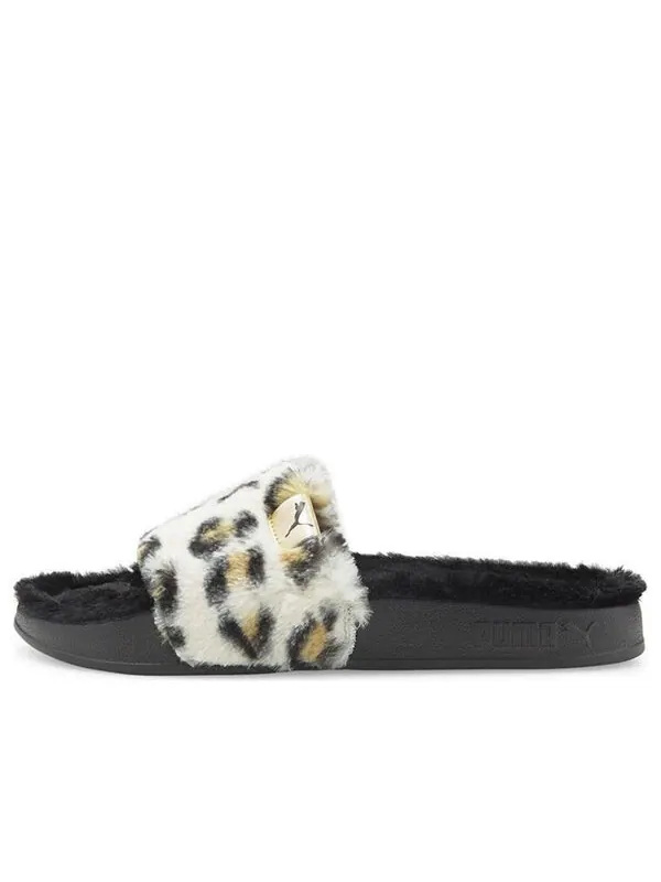 Тапочки leadcat 2.0 'faux fur leopard' Puma — изображение 1 из 4, белый/черный