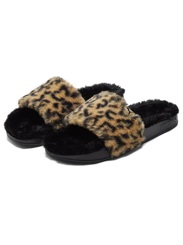 Тапочки shoes sports slippers 'black yellow' Puma — изображение 4 из 4, черный/желтый