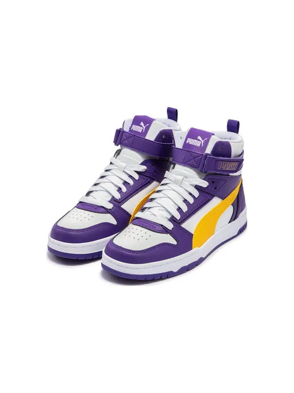 Кроссовки PUMA RBD Game 'White Purple Yellow' — изображение 3 из 4, белый/фиолетовый/желтый