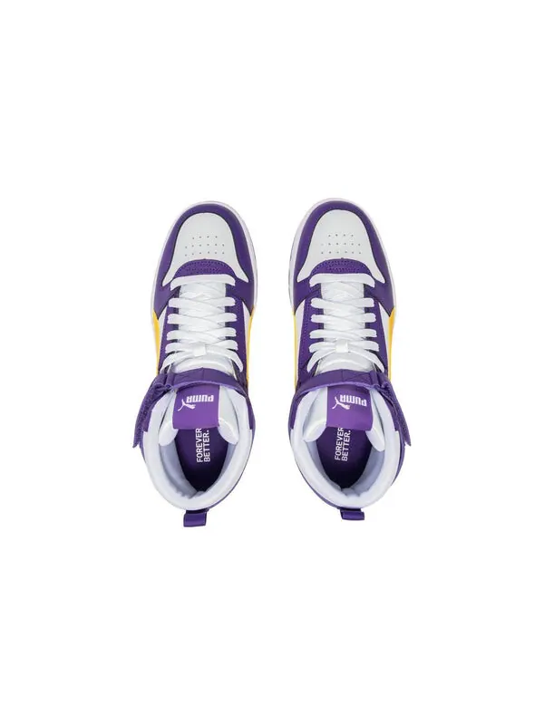 Кроссовки PUMA RBD Game 'White Purple Yellow' — изображение 4 из 4, белый/фиолетовый/желтый