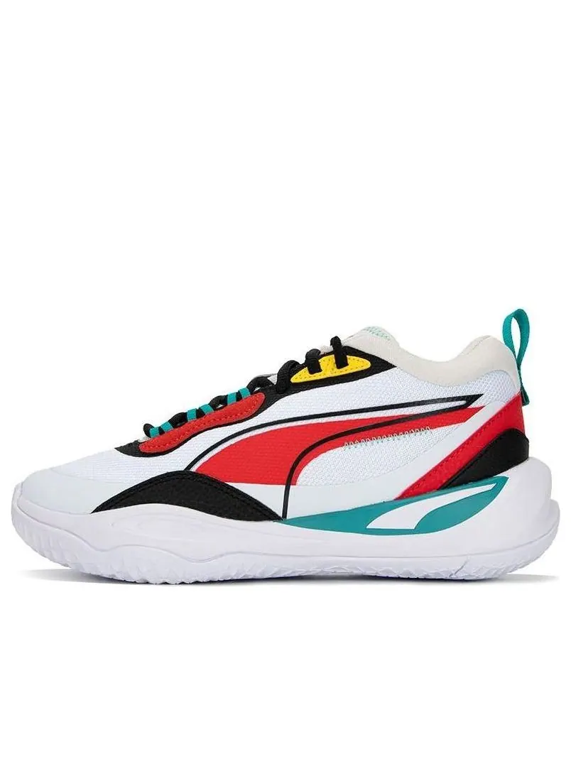 Кроссовки PUMA Playmaker 'White Red Black' 385841-05 — изображение 1 из 5, белый красный черный