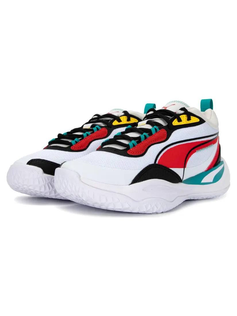 Кроссовки PUMA Playmaker 'White Red Black' 385841-05 — изображение 3 из 5, белый красный черный