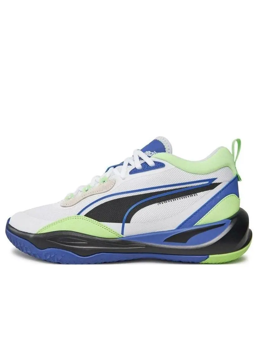 Кроссовки PUMA Playmaker 'White Blue Green' — изображение 1 из 4, белый