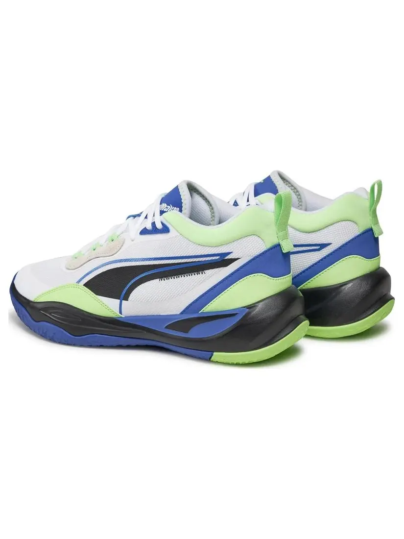 Кроссовки PUMA Playmaker 'White Blue Green' — изображение 3 из 4, белый