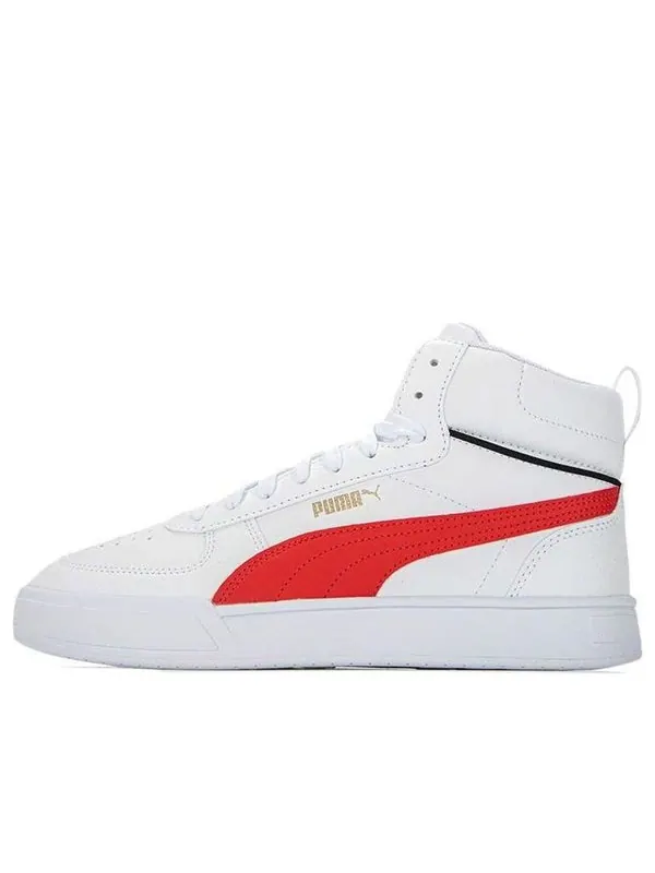 Кроссовки caven mid 'white red' Puma — изображение 1 из 4, белый/красный