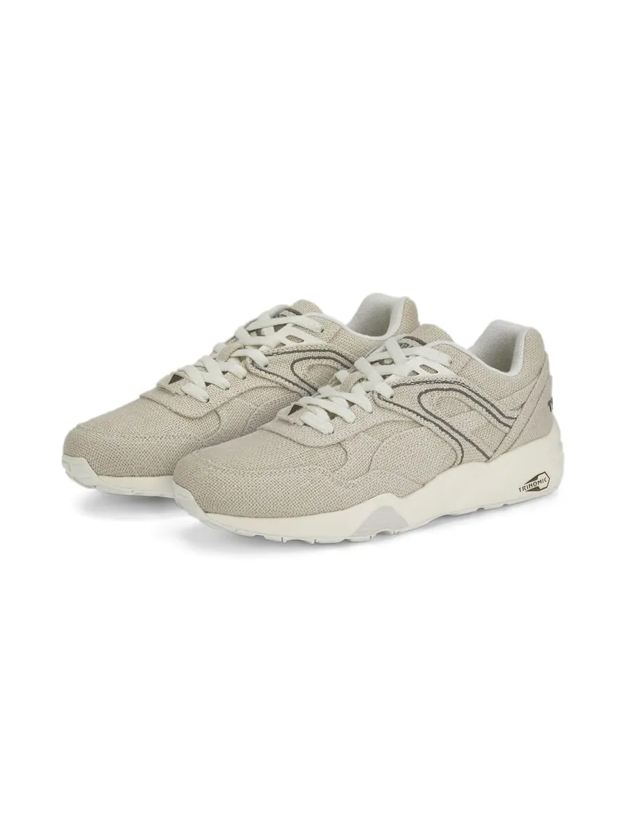 Кроссовки PUMA R698 Eco 'Pristine Grey' — изображение 3 из 6, бежевый