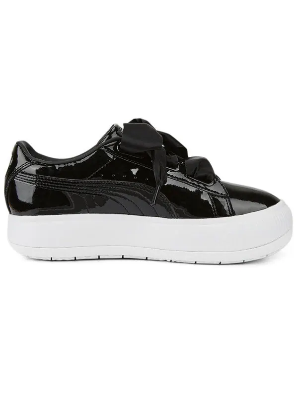 Кроссовки suede mayu heart patent 'black white' Puma — изображение 2 из 4, черный/белый
