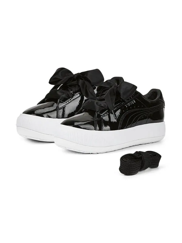 Кроссовки suede mayu heart patent 'black white' Puma — изображение 3 из 4, черный/белый