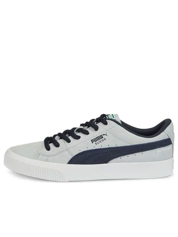 Кроссовки suede skate nitro 'platinum grey parisian night' Puma — изображение 1 из 4, серый/синий/белый