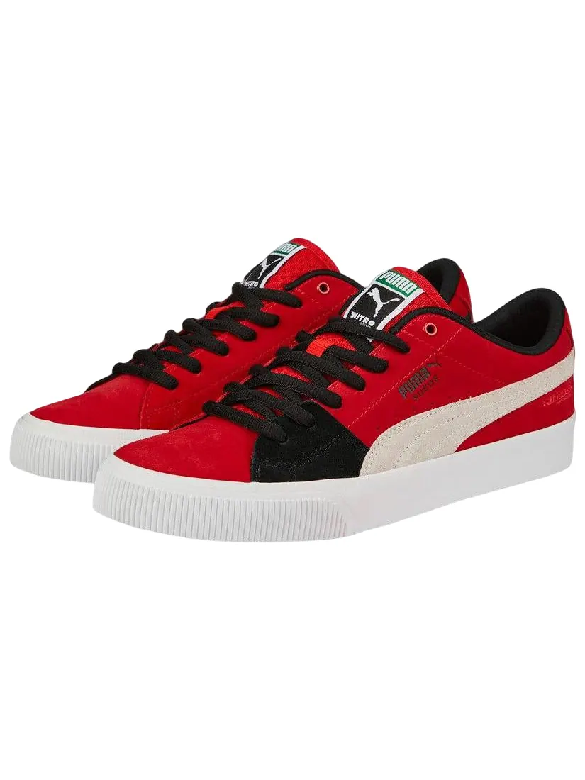 Кеды PUMA Suede Skate Nitro 'Black Red White' — изображение 3 из 6, черный