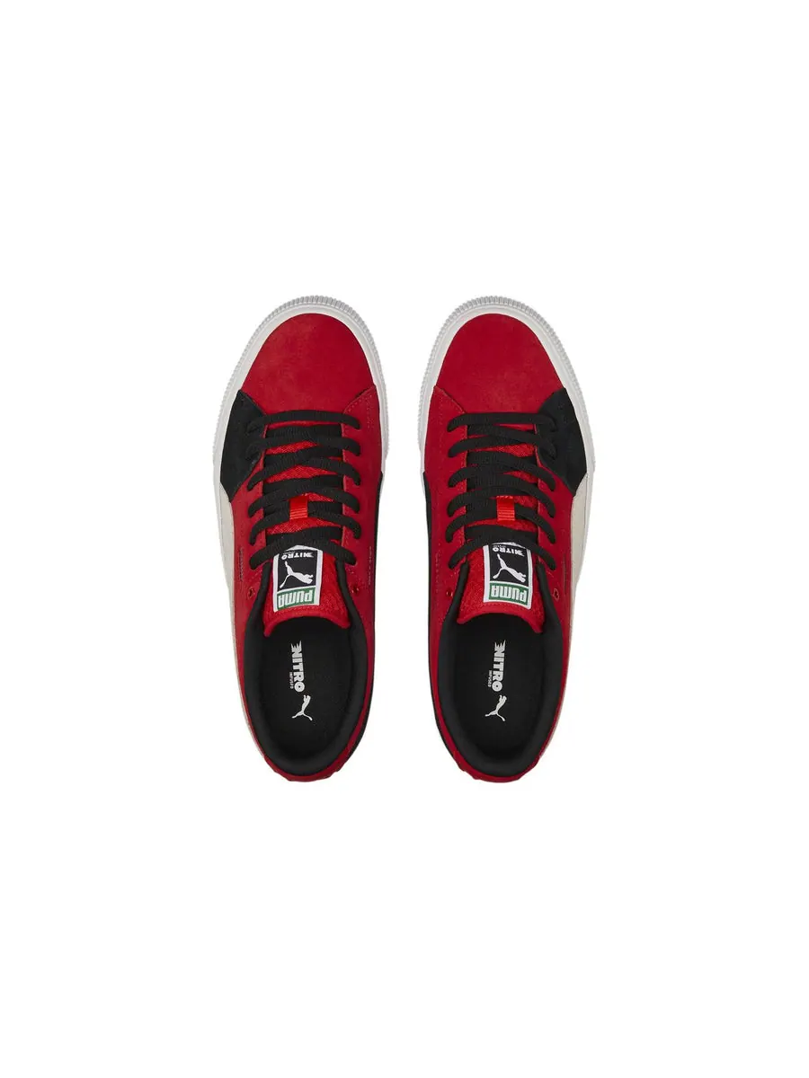 Кеды PUMA Suede Skate Nitro 'Black Red White' — изображение 4 из 6, черный