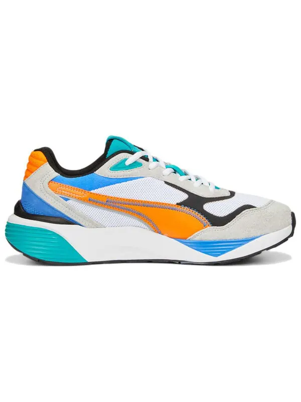Кроссовки rs-metric 'white vibrant orange' Puma — изображение 2 из 4, белый/синий/оранжевый
