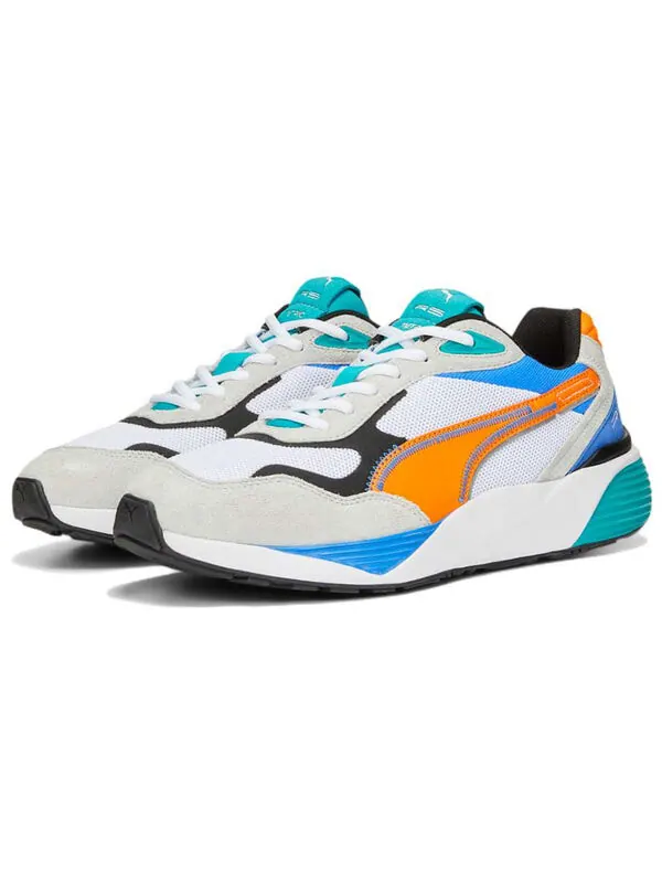 Кроссовки rs-metric 'white vibrant orange' Puma — изображение 3 из 4, белый/синий/оранжевый