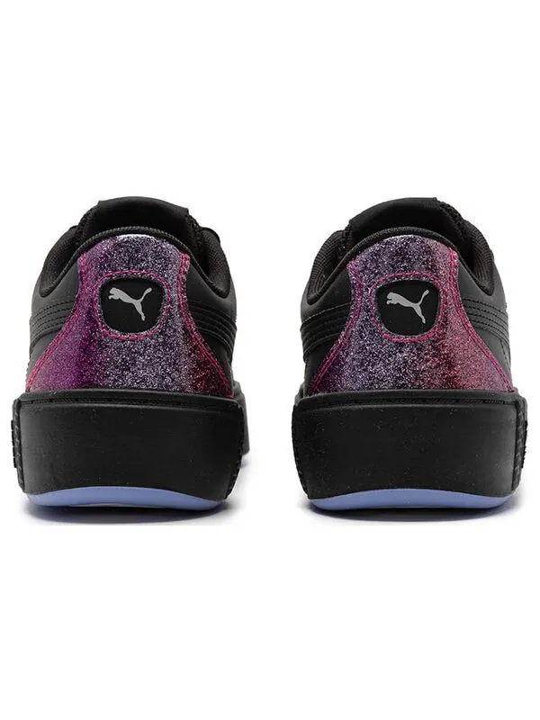 Кроссовки smash platform v2 night out 'black' Puma — изображение 4 из 4, черный/фиолетовый