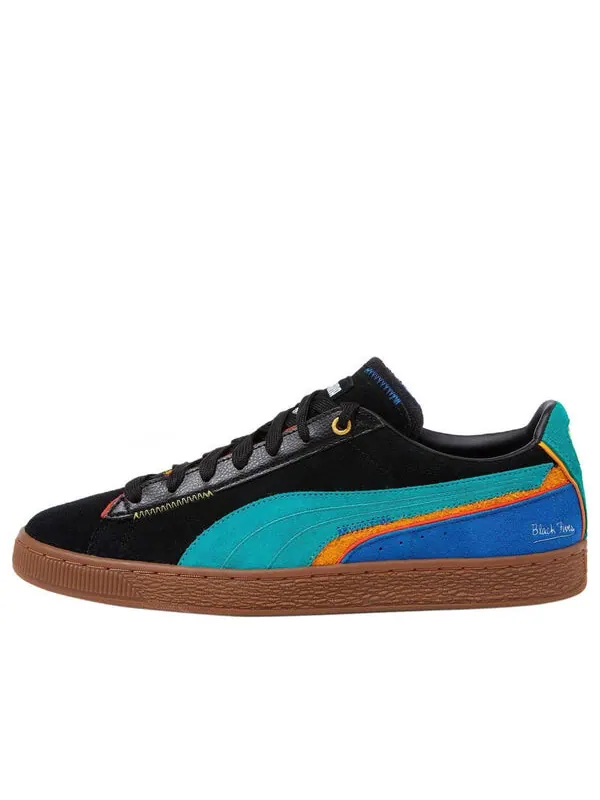 Кроссовки black fives x suede triplex ' black' Puma — изображение 1 из 4, черный/синий/коричневый