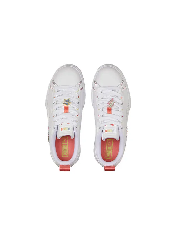 Кроссовки mayze 'pierced - white multi' Puma — изображение 4 из 4, белый/красный