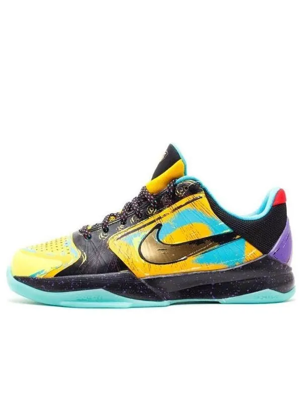 Кроссовки кобе 5 Nike — изображение 1 из 4, желтый золотистый/черный