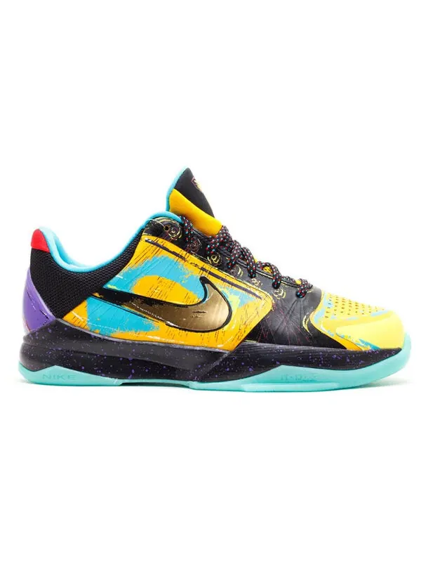 Кроссовки кобе 5 Nike — изображение 2 из 4, желтый золотистый/черный