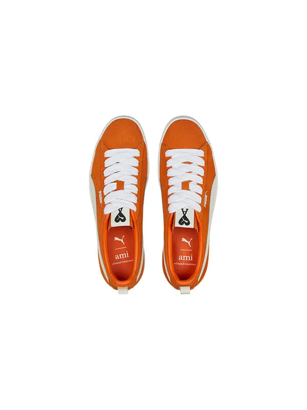 Кроссовки ami x suede vintage 'jaffa orange' Puma — изображение 3 из 4, белый/оранжевый