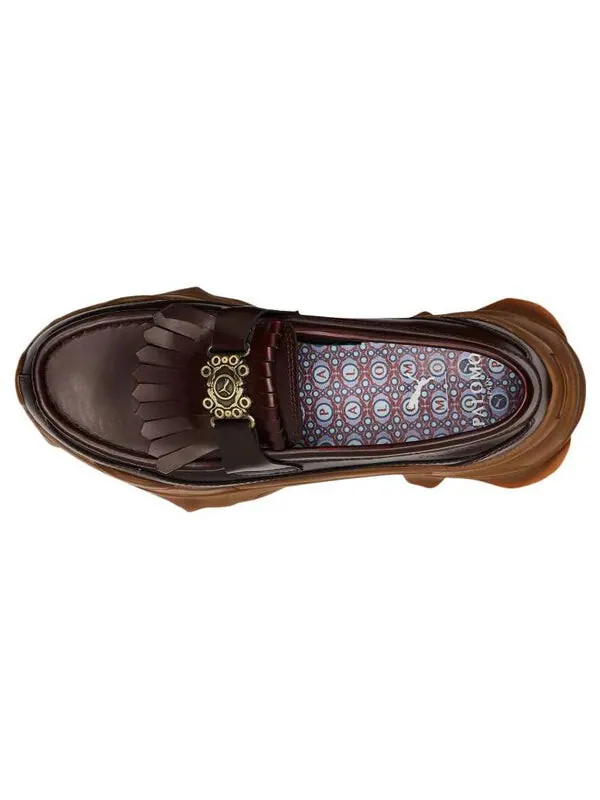 Кроссовки nitefox palomo loafers 'dark brown' Puma — изображение 2 из 4, бежевый/коричневый