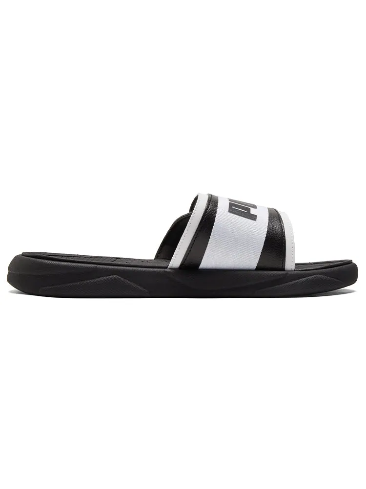 Шлепанцы PUMA Royalcat Sports Slippers Unisex Black White — изображение 2 из 5, черный
