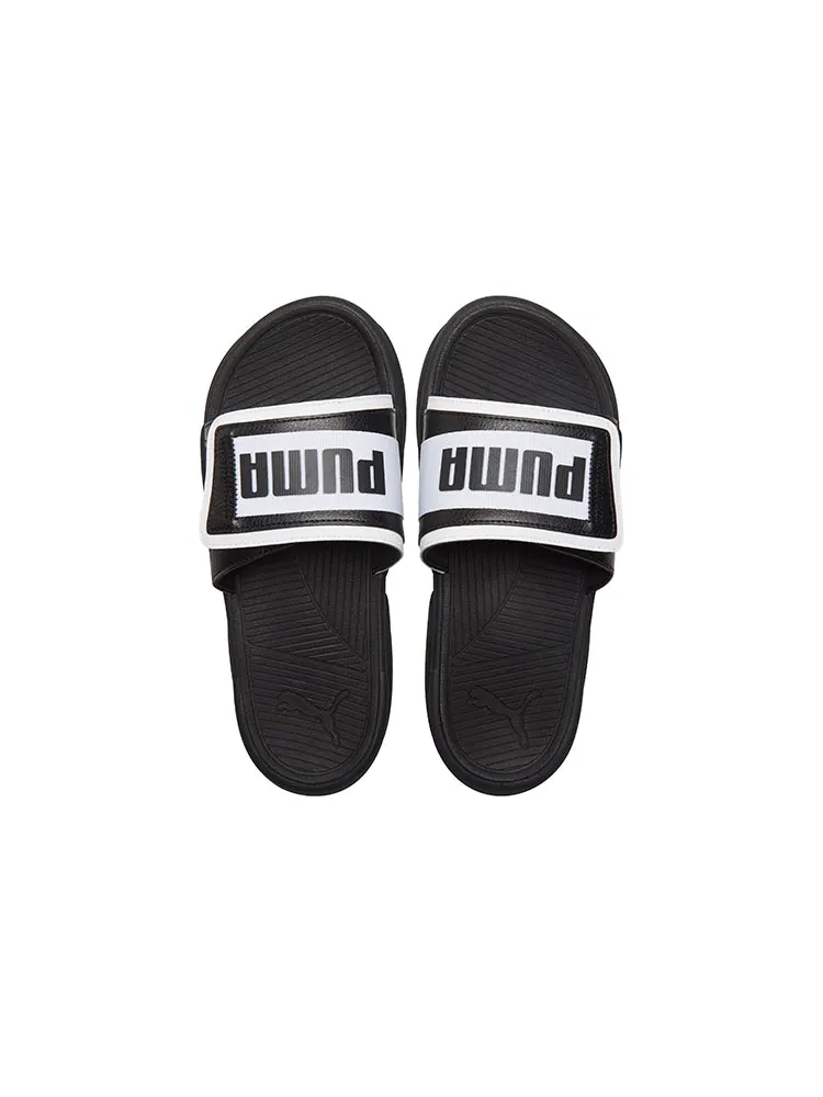 Шлепанцы PUMA Royalcat Sports Slippers Unisex Black White — изображение 4 из 5, черный