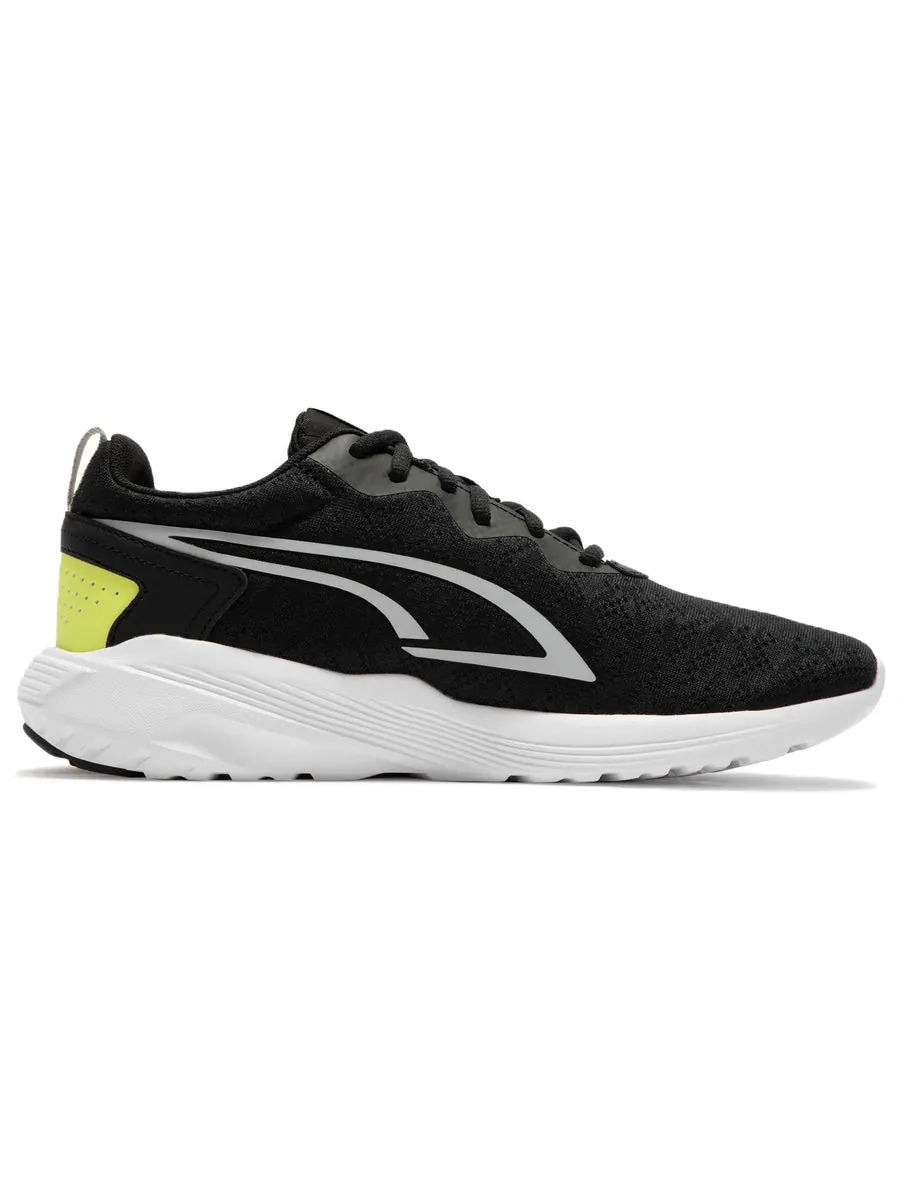 Беговые кроссовки PUMA All-Day Active In Motion 'Black Green' — изображение 2 из 4, черный